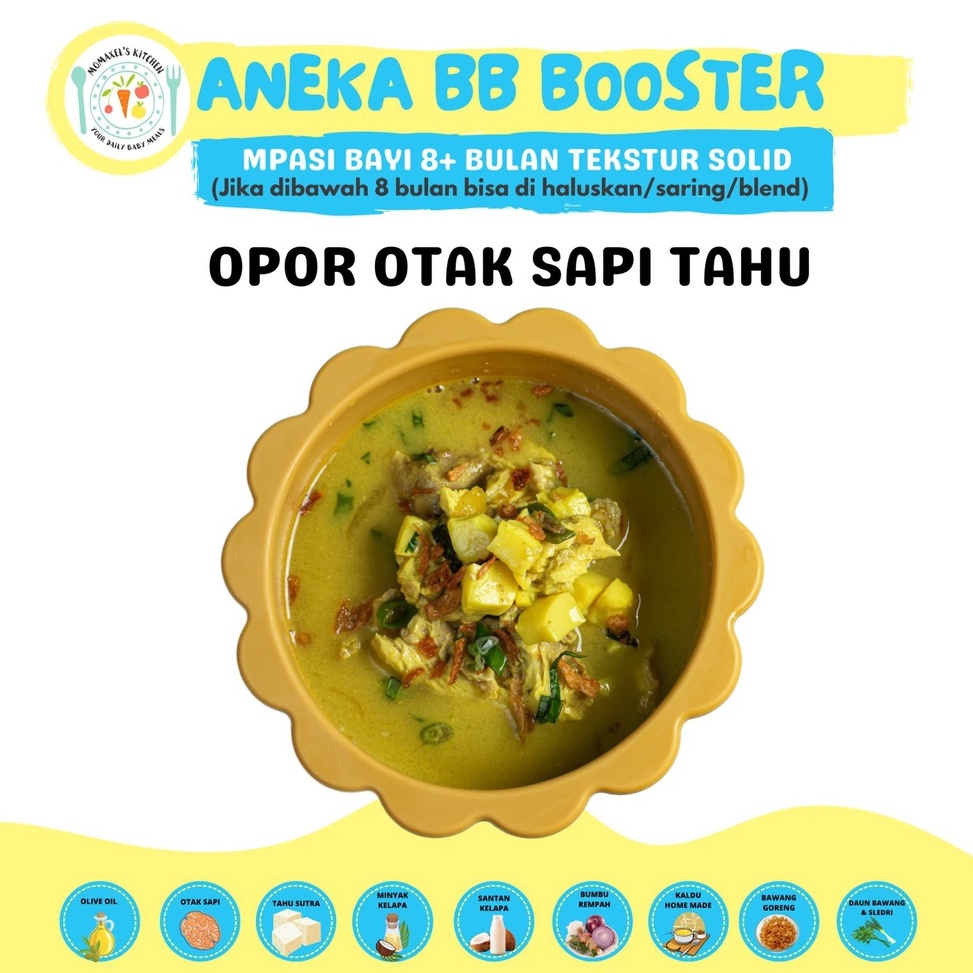 

❤[PROMO ⚡ALE!!!]❤ OPOR OTAK SAPI TAHU SANTAN (CATERING MAKANAN BAYI MPASI FROZEN BEKU)