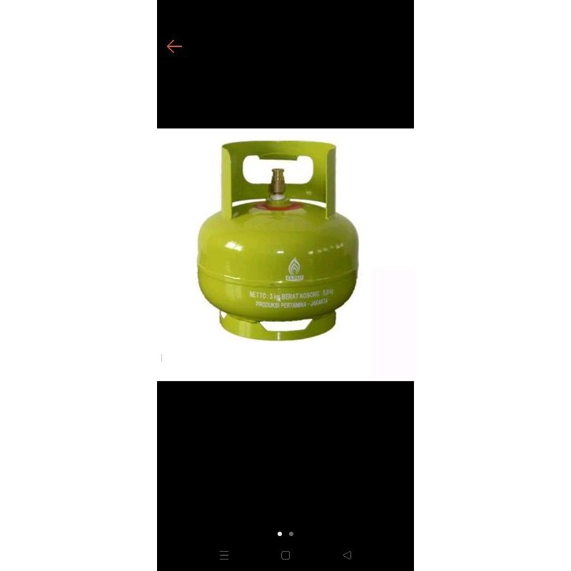 gas lpg 3kg masih segel (tabung+isi)