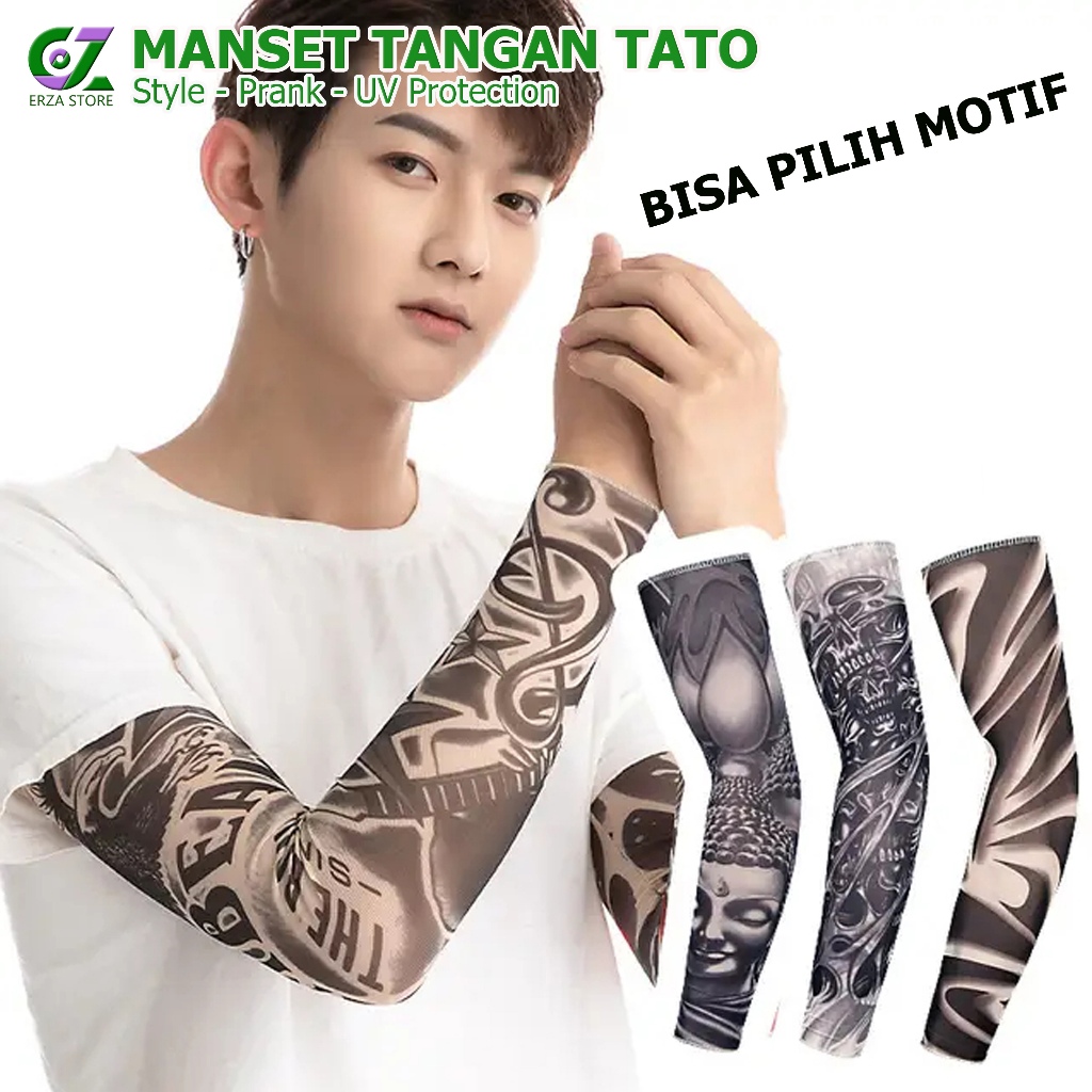 Deker Tangan Panjang / Manset Tangan Tato / Arm Sleeve