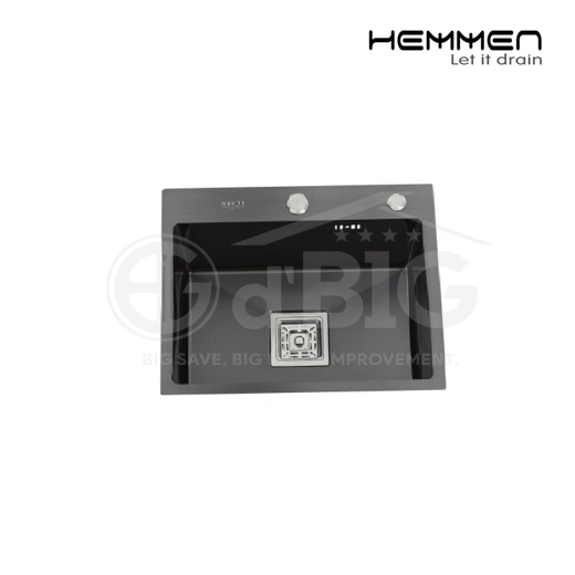 HEMMEN KITCHEN SINK+AFUR+SELANG PIPA SET (WGHMS-6045DB)