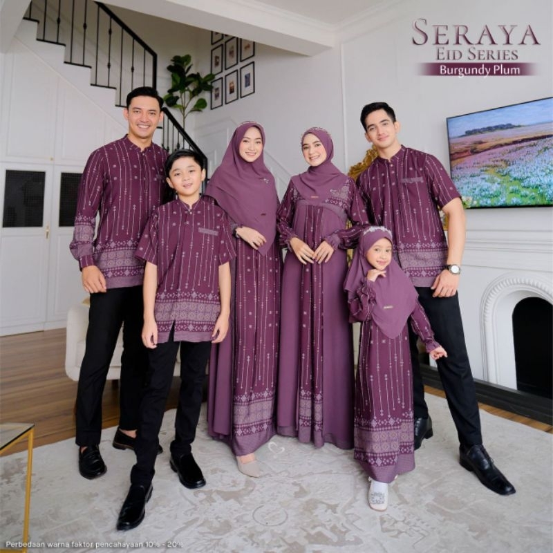 [READY]SERAYA EID SERIES SARIMBIT BY SALVINA HIJAB || GAMIS & KOKO DEWASA || COUPLE TERLARIS