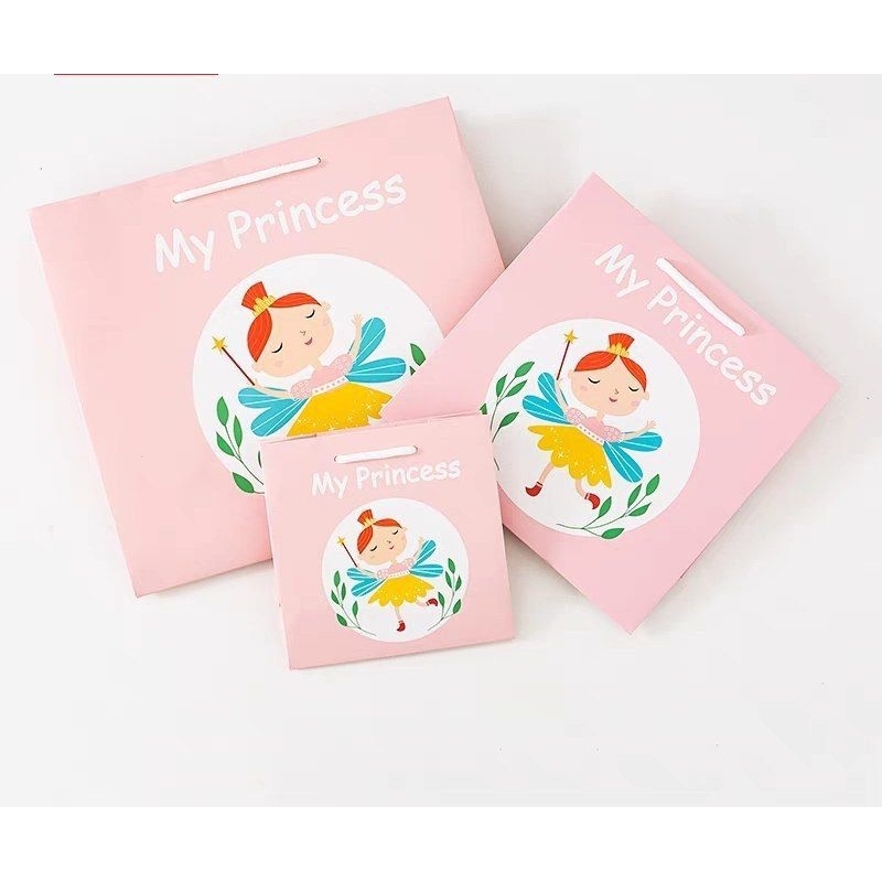 

paperbag ulang tahun anak goodie bag newborn ultah anak laki laki perempuan new 2023 motif superman fairy princess tebal mewah
