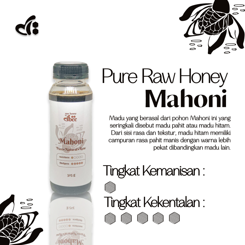 

Madu Mentah 100% Murni dbee Raw Honey Mahoni Hitam Pahit 1.000gr/325gr