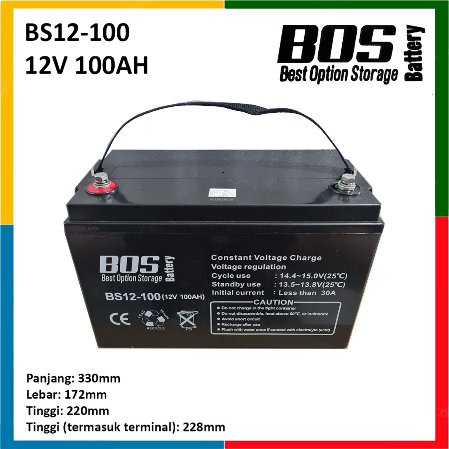 Aki VRLA BOS 12V 100Ah