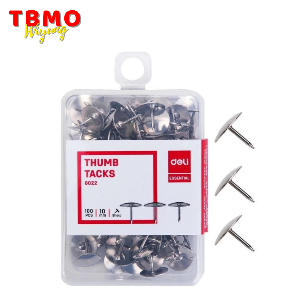 

Deli Thumb Tacks Silver / Paku Payung E0022