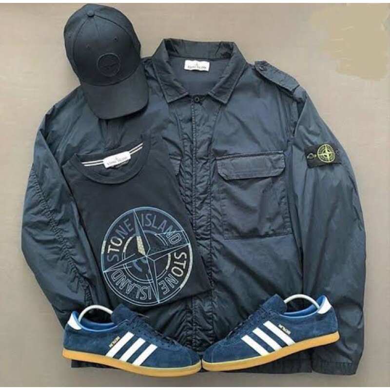 Stone island jaket and adidas berlin