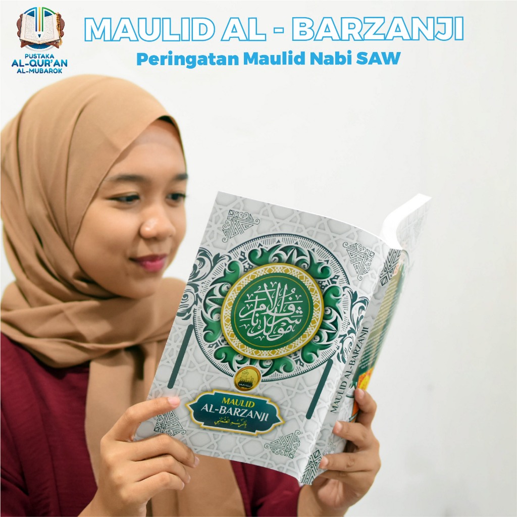 Kitab Maulid Nabi Al Barzanji Uk A1 Penerbit Menara Kudus Terbaru | Maulid SoftCover Warna Hijau Hvs