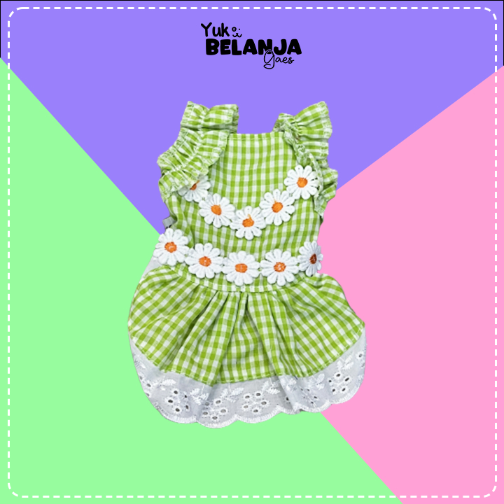 Pinkshop_76 Baju Kucing Bahan Katun Dress Birizy Briar Series / Baju Kucing Anjing Kelinci / Size