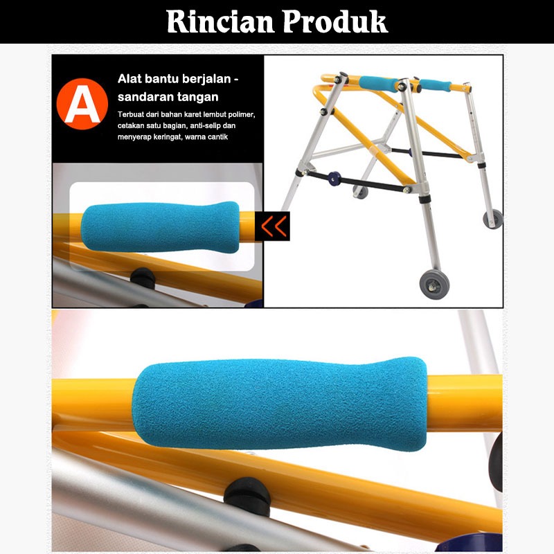 GaransiWalker Anak Walker Anak Cerebral Palsy ketinggian yang dapat disesuaikan Cocok untuk anak