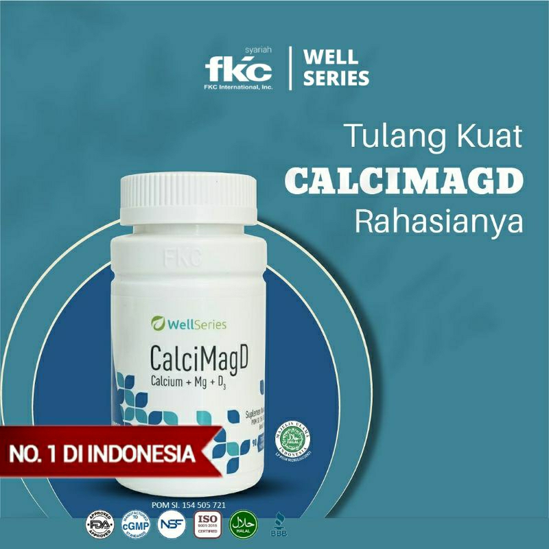 FKC Wellseries CALCIMAGD Amerika Official - Peninggi Badan Terbaik Herbal Alami BPOM dan Halal