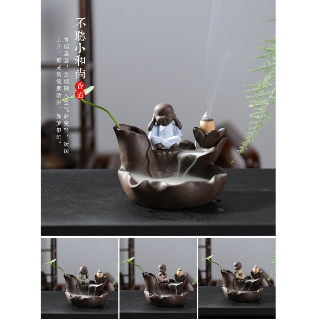 Tempat Bakar Dupa Arus Balik Asap Arah Atas Bawah Hiolo Tempat Wadah Dupa Hio Kerucut