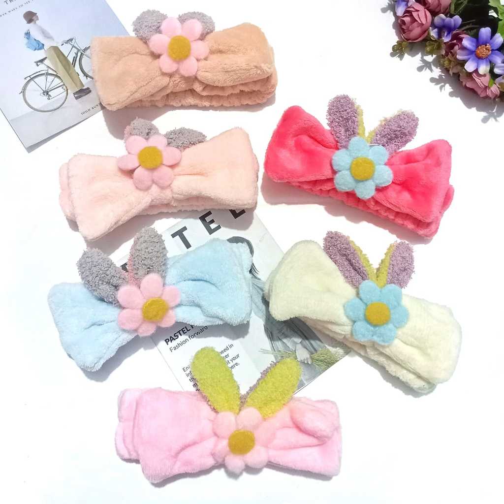 Bando kain/Bando bandana wanita/Bando lucu/Bandana pita RANDOM/headband/Bando cuci muka/Bandana dewa