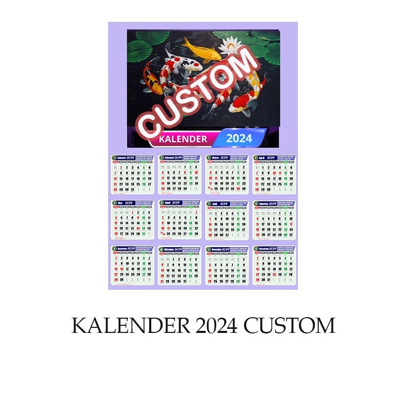 

Kalender 2024 Custom / Kalender Custom 2024 / KALENDER DINDING 2024