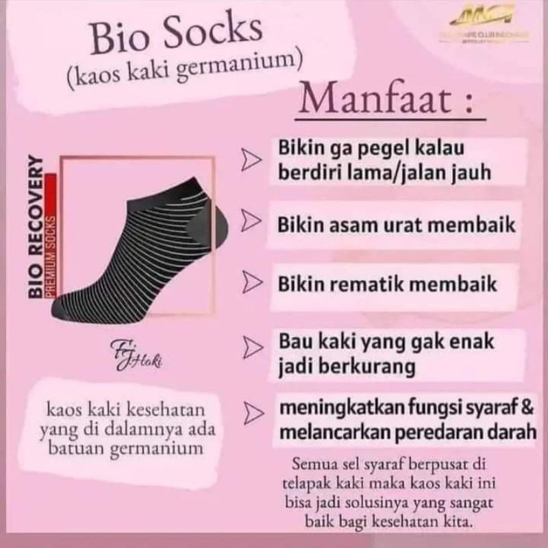 Kaos Kaki Kesehatan MCI ( BIO RECOVERY PREMIUM SOCK MCI )