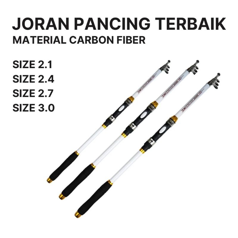 joran antena carbon fiber telescopic