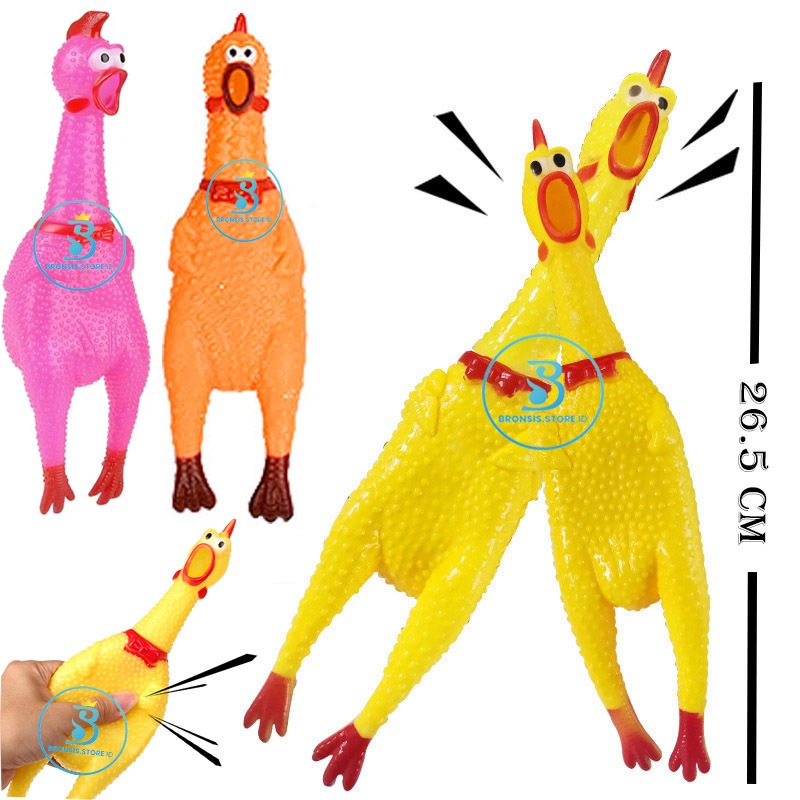Ukuran Besar - Mainan Ayam Pencet Teriak Ayam Bunyi -Shrilling Screaming Chicken Ayam Teriak