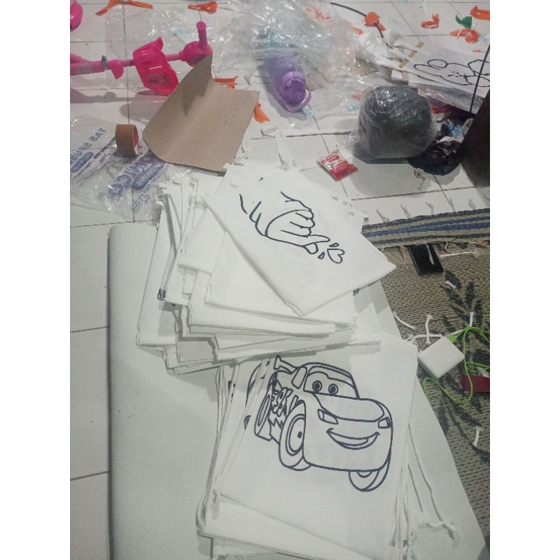 Tas Lukis Anak & Tas Mewarnai Spunbond Part 1