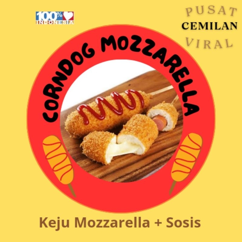 

CORNDOG MOZZARELLA Size Jumbo Frozen isi 2pcs