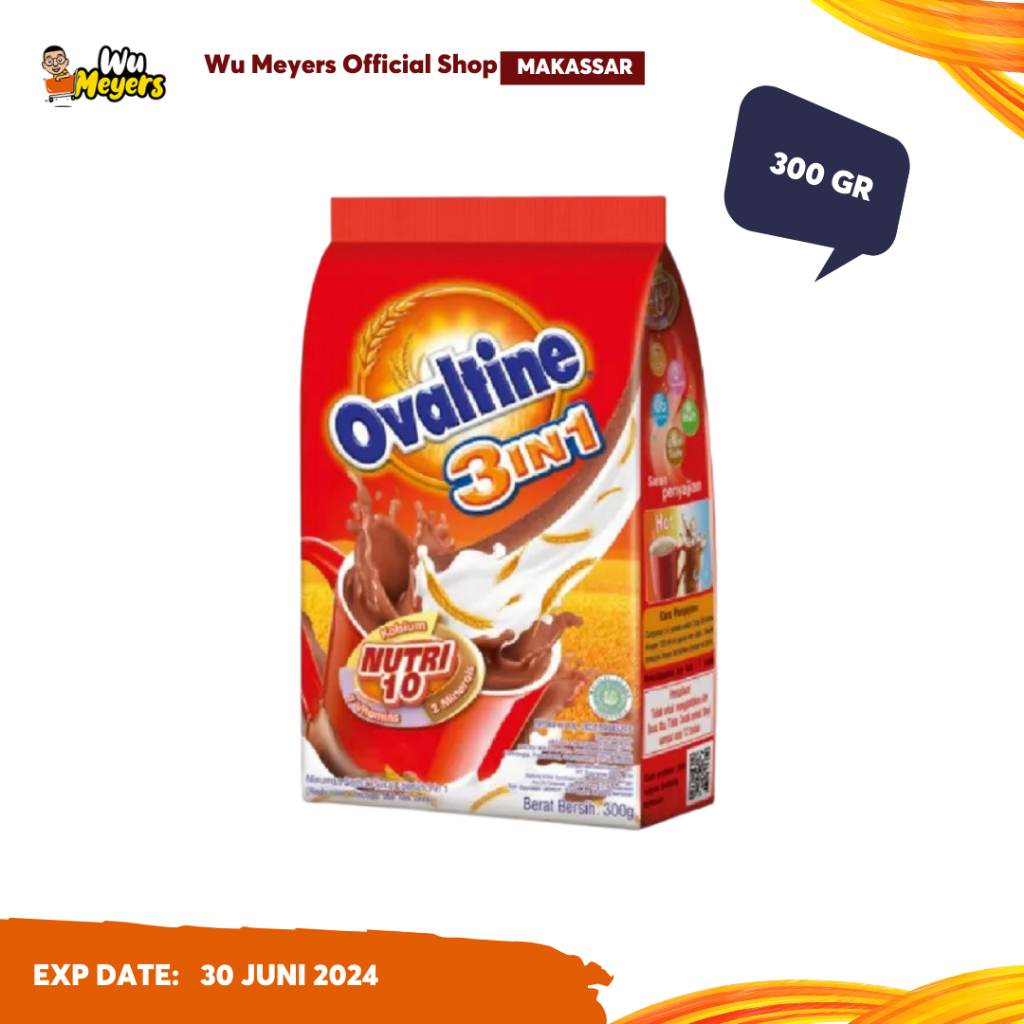 

Ovaltine 3in1 P10 300g New Susu Bubuk Coklat - Wu Meyers Makassar