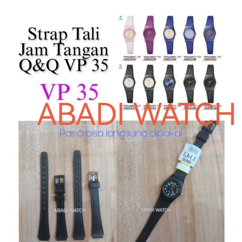 Strap Tali Jam Q&Q QnQ QQ VP35 VP - 35 VP - 35. Pas bisa lgsg dipasangkan
