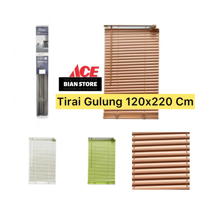 Krey Pvc 120 X 220/Venentiand Blind/Tirai Gulung PVC/Tirai Gulung/Kris Tirai Gulung
