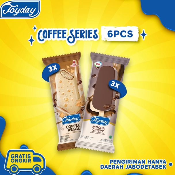 

✅Swip up!!! Joyday Ice Cream Package Coffee Series - Isi 6 pcs Eskrim Stick