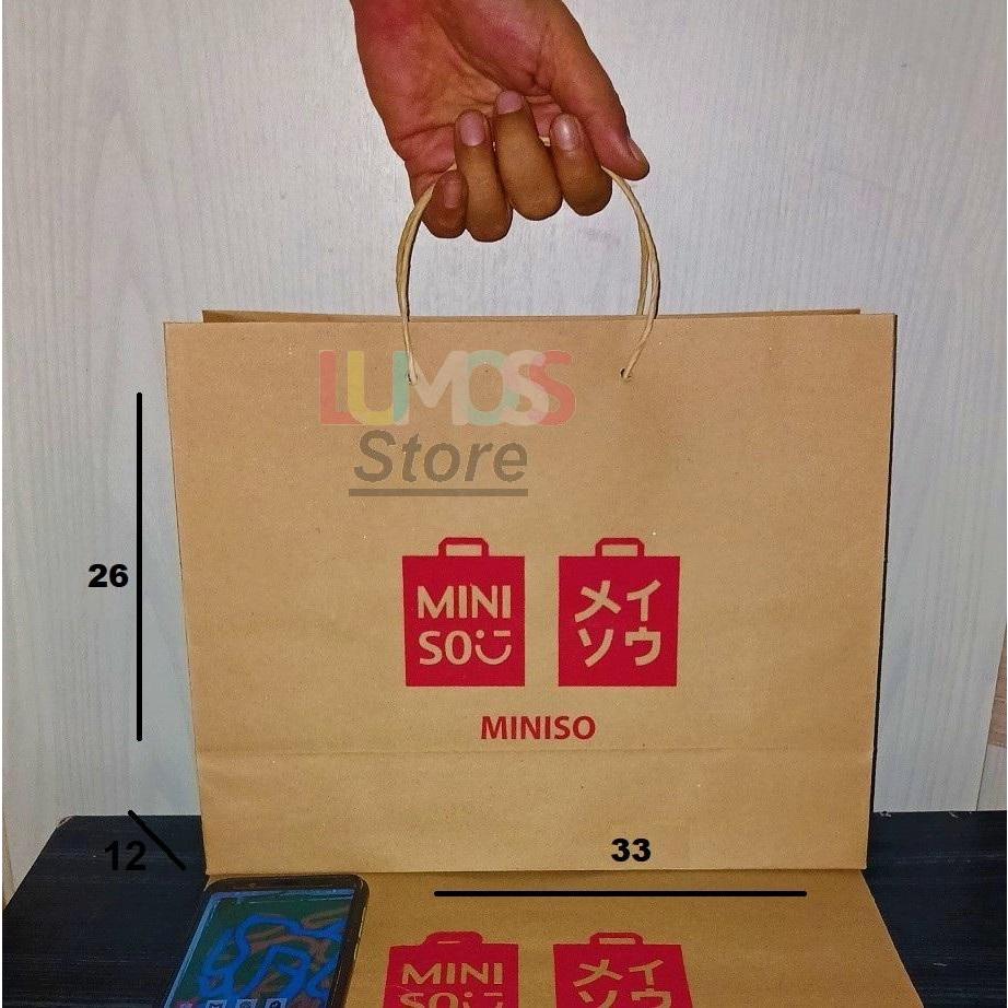 

Paper bag Miniso Landscape 33 x 26 x 12 medium tebal