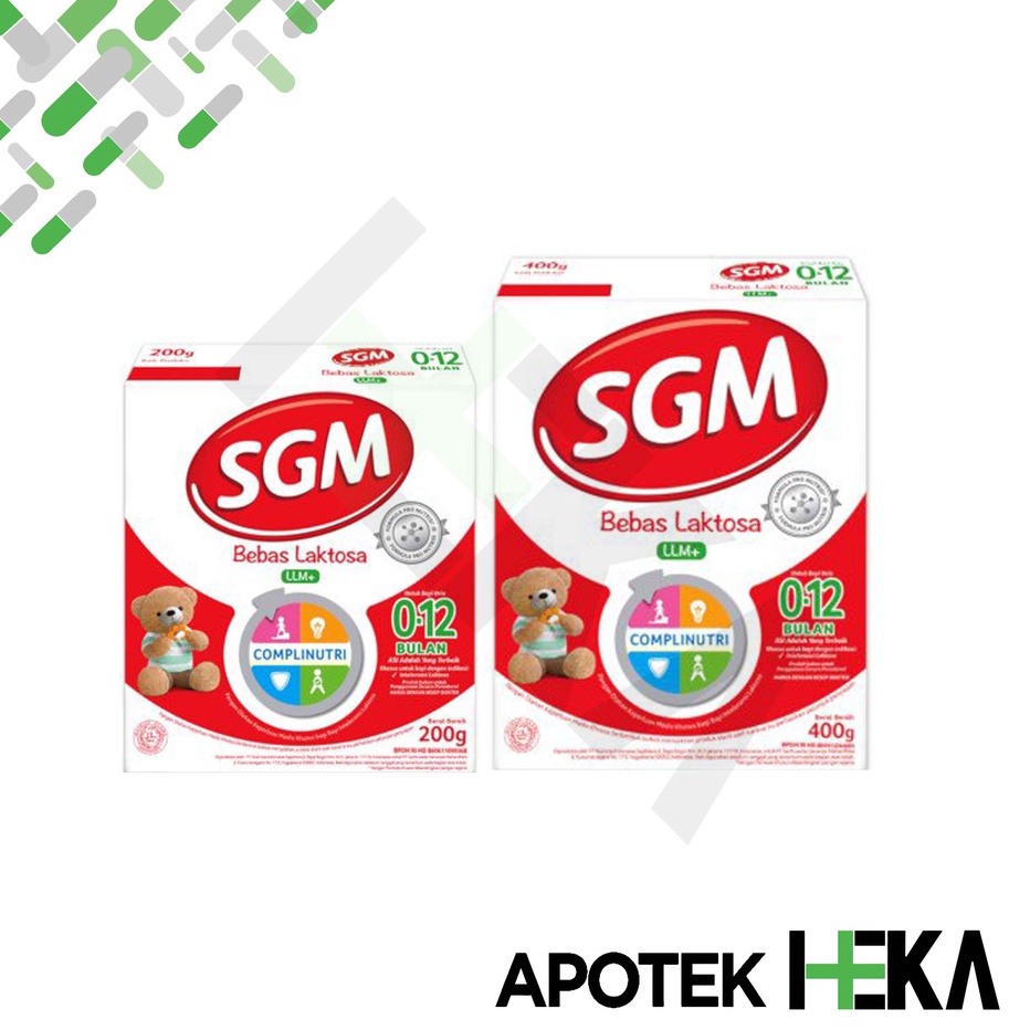 SKXJ7217 GROSIR SGM LLM+ 200 g / 400 g - Susu Formula Bebas Laktosa