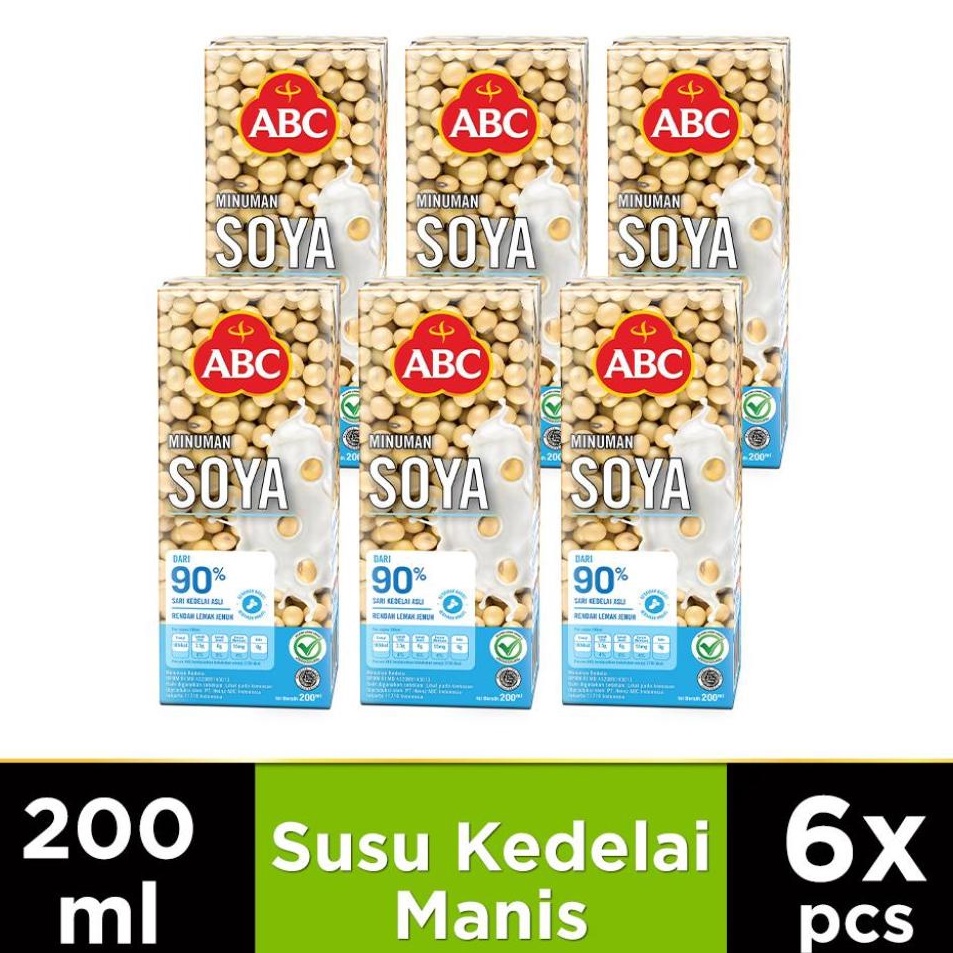 

Bestseller ABC Minuman Sari Kedelai 200 ml - Multipack 6 pcs Kirim Sekarang