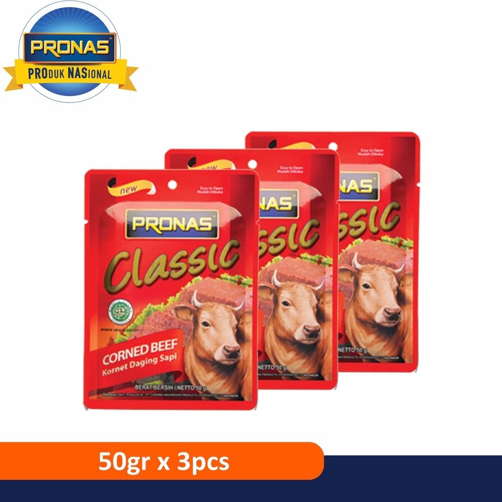 

✨ Pronas Kornet Sapi Sachet 50 g bundling 3 pcs