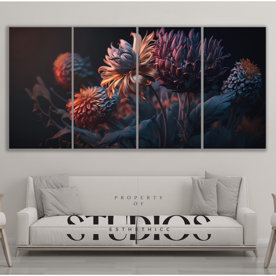 #BIGART09 WALL DECOR BESAR BUNGA FLOWER FLOWERS MATAHARI AESTHETHIC PEMANDANGAN ALAM COLORFUL WARNA 