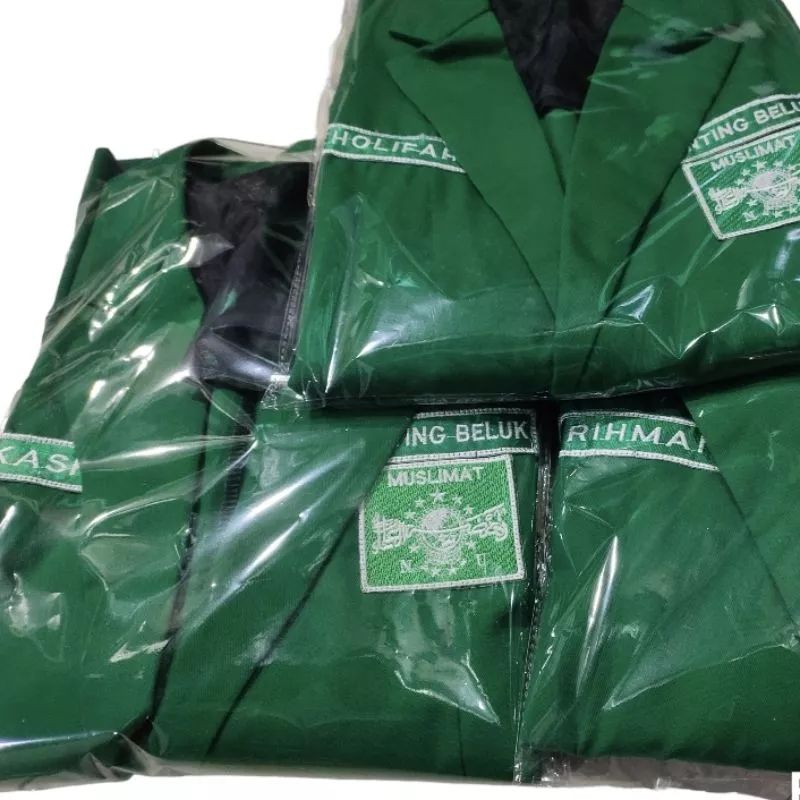 Jas muslimat NU - bisa cod - free bordiran nama dan kepengurusan
