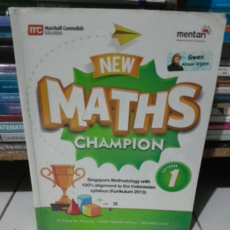 Buku New maths champion 1 textbook
