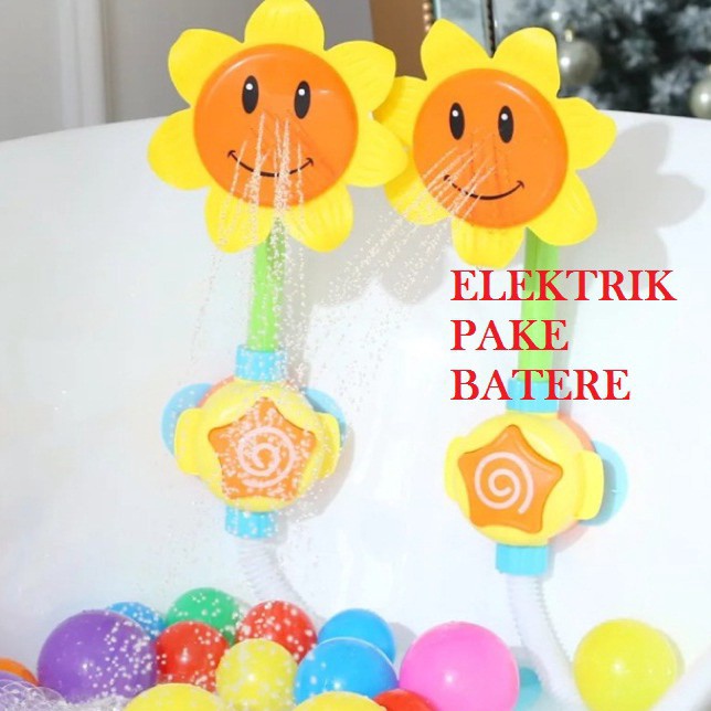 BEST SELLER Shower Elektrik mandi sunflower mainan anak matahari