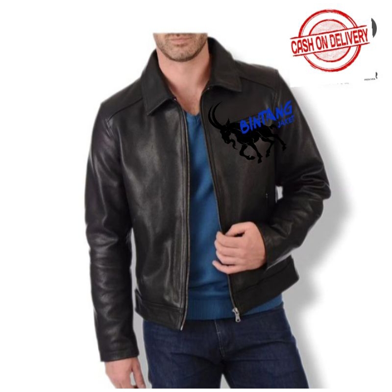 JAKET PRIA SEMI FORMAL / JAKET KULIT SEMI PRIA / JAKET TEELARIS