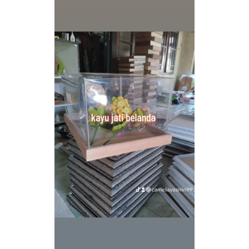 box hantaran kotak seserahan satuan kayu jati Belanda