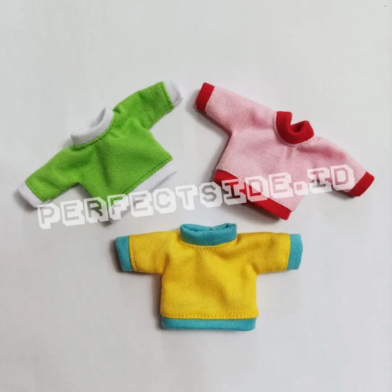 Nendoroid Clothes T-Shirt Kaos Turtle Neck Polos Nendoroid Doll YMY Obitsu Yomane