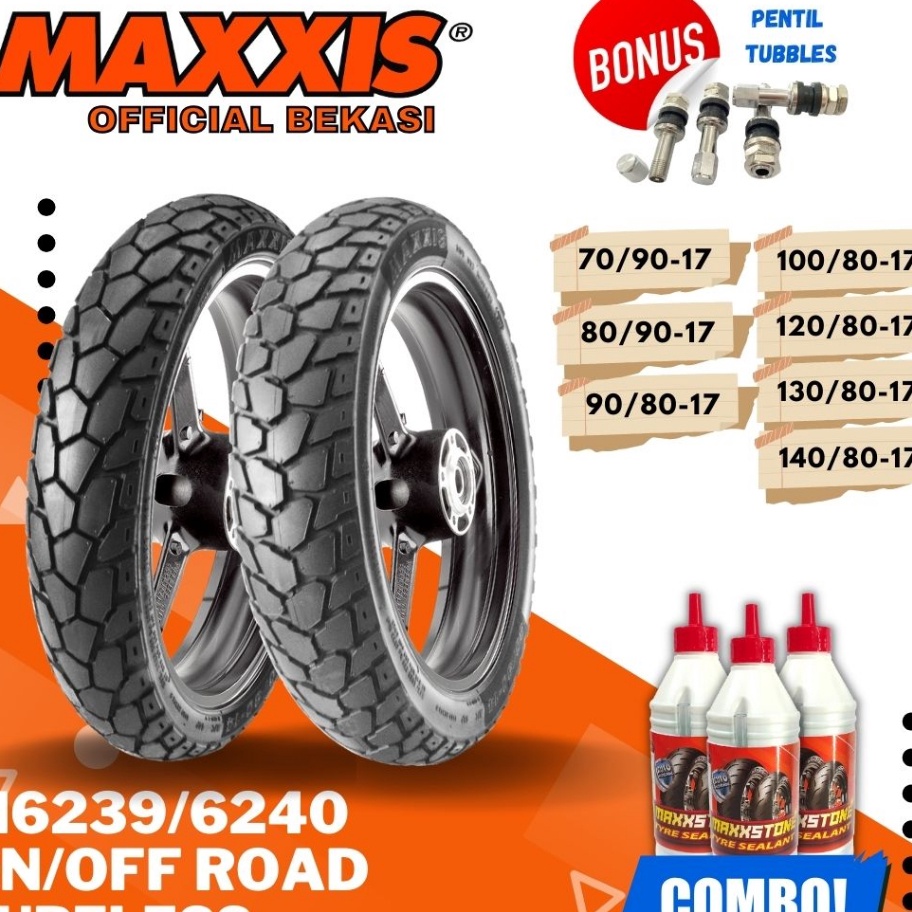 Ready Stock.. BAN MAXXIS MOTOR M6239 / M6240 RING 17 ( 70/90-17 / 90/90-17 / 100/80-17 / 110/80-170 