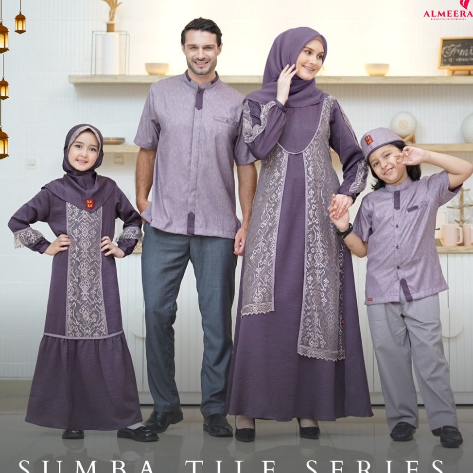 Sarimbit Keke Terbaru 2023 Sumba Series PLUM/Dress Muslim Kondangan/Baju Couple