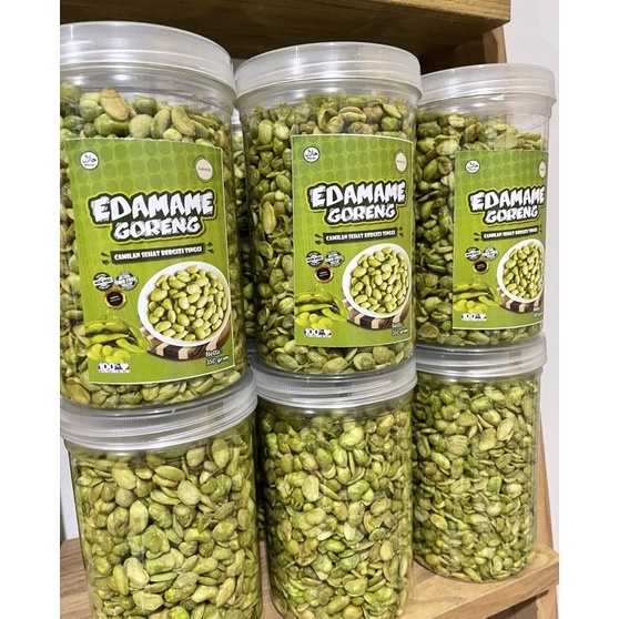 

Terlaris camilan gurih edamame goreng kemriuk kemasan botol 350 gram ☍✭✽