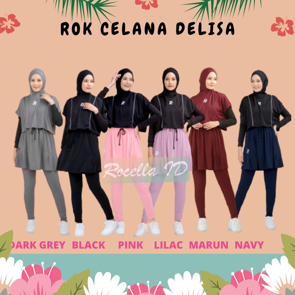 ✔FREE ONGKIR✅ ROCELLA ROK CELANA DELISA ROK CELANA SPORT BAWAHAN OLAHRAGA BAWAHAN SEPEDAAN ROK CELAN