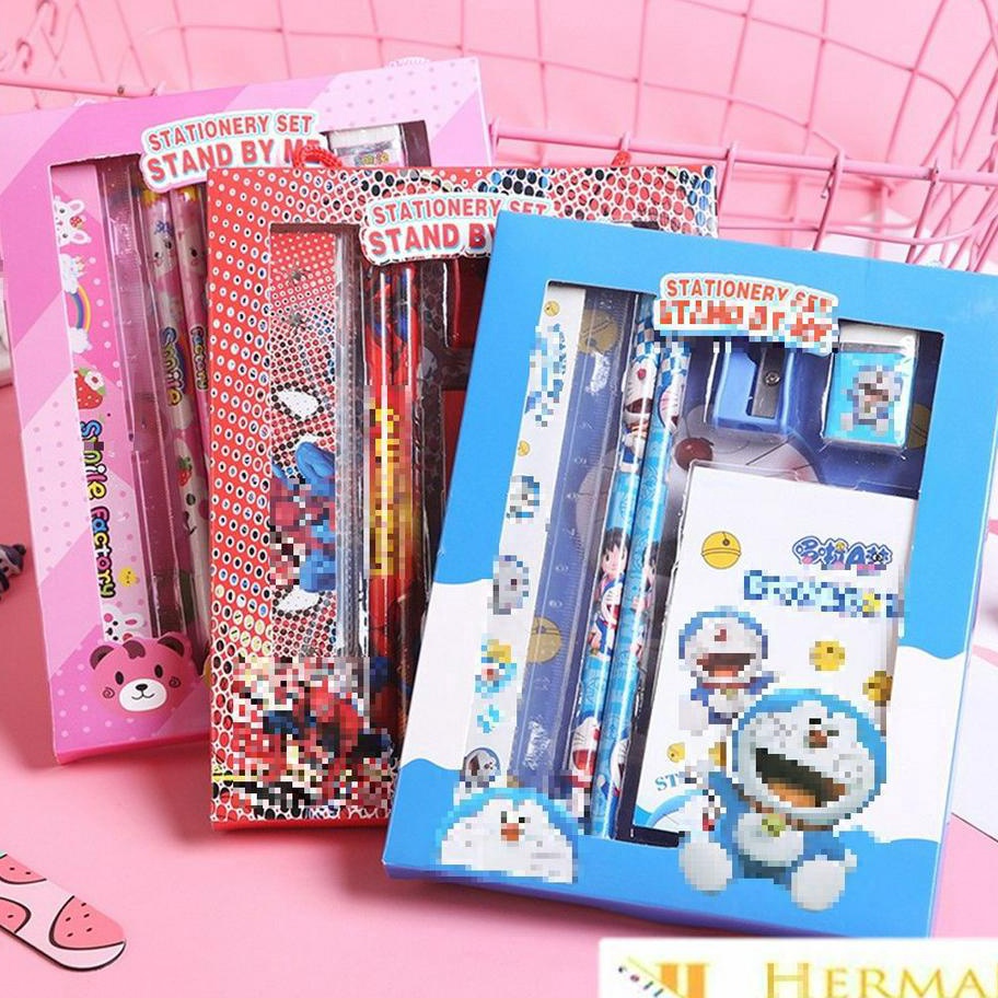 

Terupdate HC Alat Tulis Set 6IN1 Stationery Set Lucu Karakter Set Perlengkapan Alat Tulis Sekolah Anak-Anak TK Murah