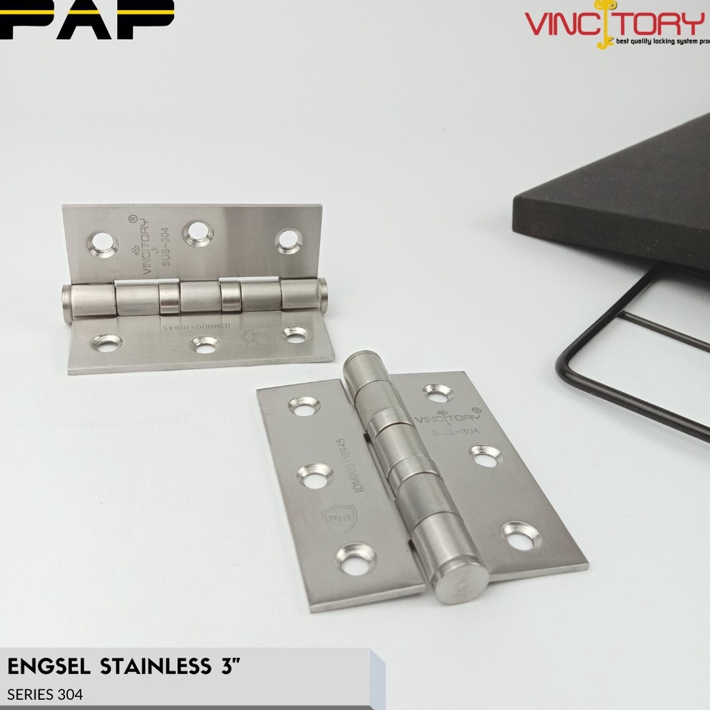 Terupdate Vincitory Engsel 3 inch engsel khusus pintu rumah besar engsel pintu baut murah 304 0RM