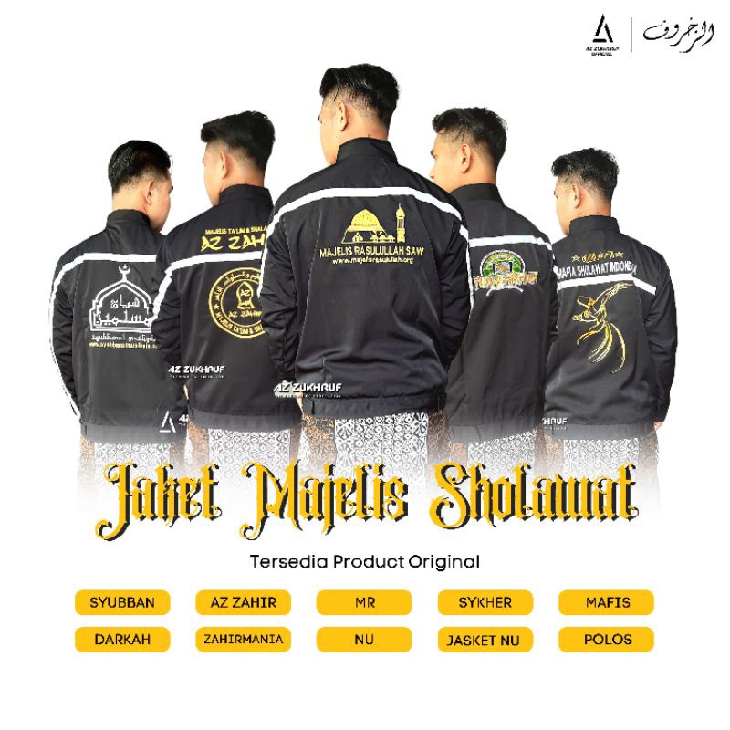 TerkiniJaket Majelis Rasulullah Sholawat Terlengkap Termurah / Terlaris Original Az Zukhruf ( Premiu