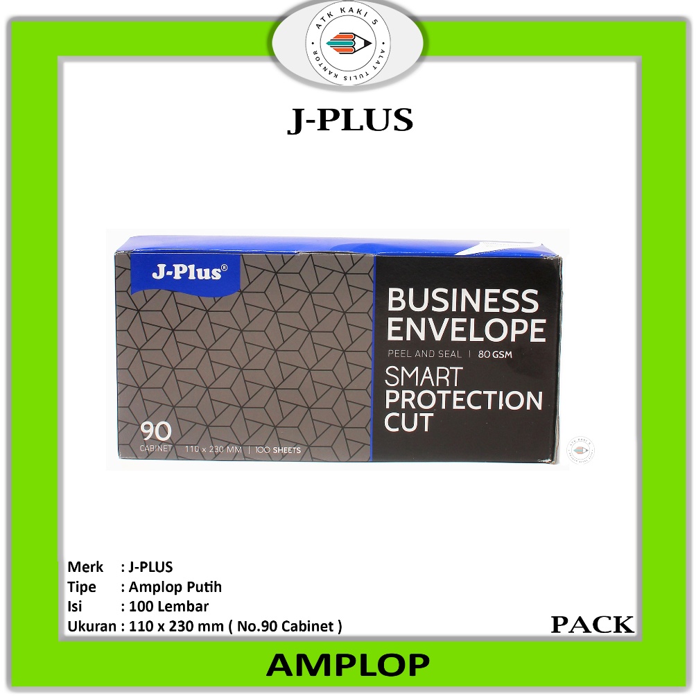 

Paling Dicari.. J-PLUS - Amplop No.90 Biru 80 gsm - Pack QGB