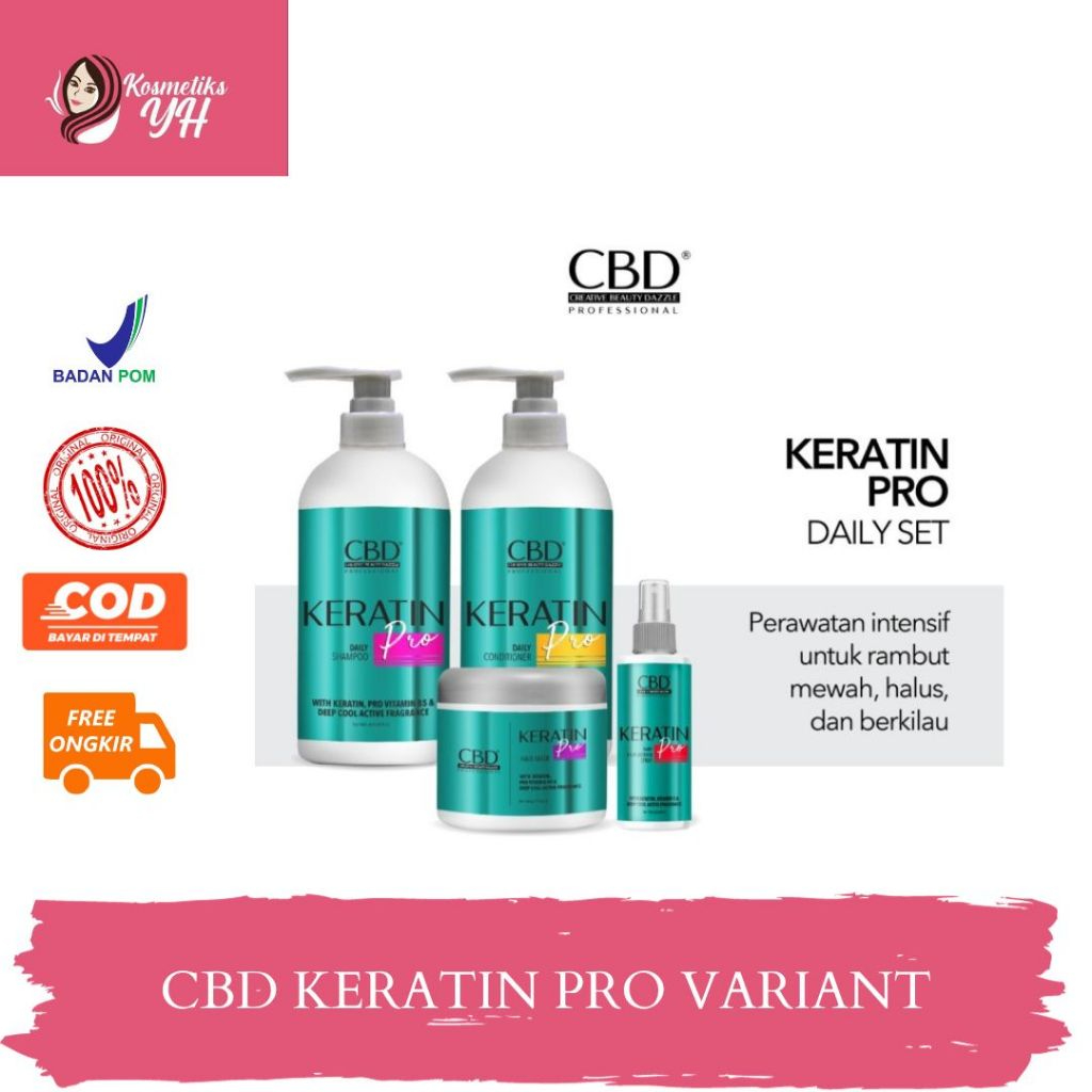 CBD KERATIN PRO ATAU KERATIN CBD SERTA CBD KERATIN PERAWATAN UNTUK RAMBUT RUSAK