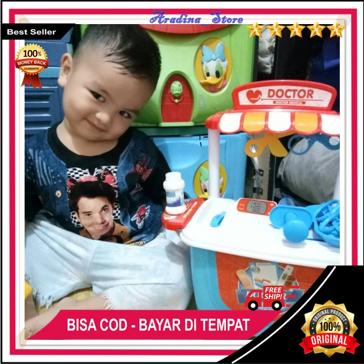 Mainan Edukasi Anak Laki Laki Mainan Dokter Anak Cowok 1 Set Perlengkapan Dokter Dokteran Doctor Tro