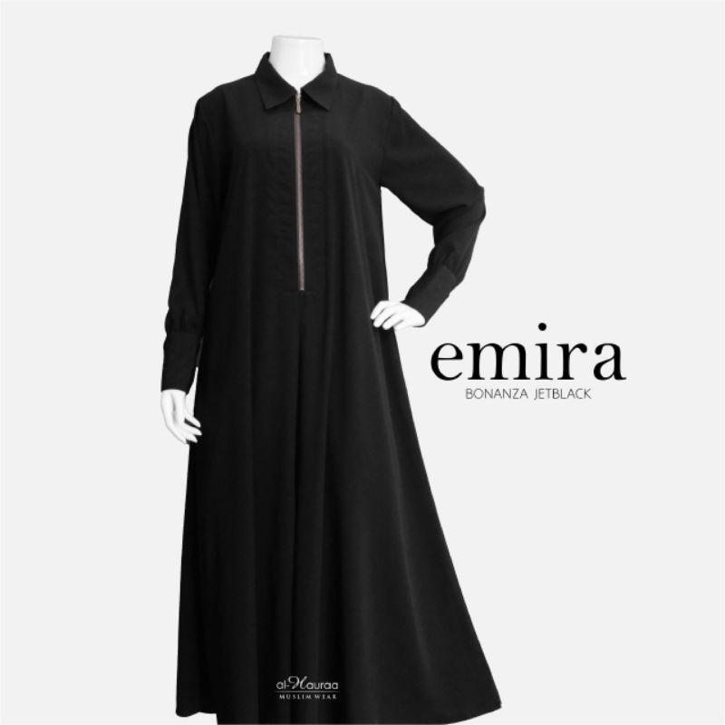 Gamis emira jetblack bonanza Alhauraa
