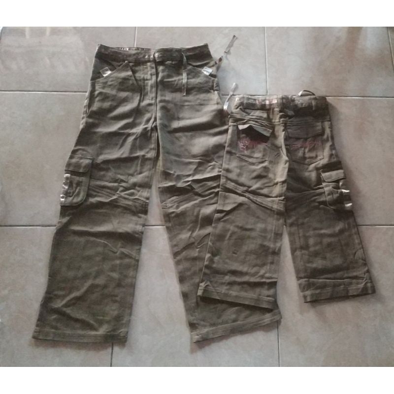 Kulot cargo anak perempuan import