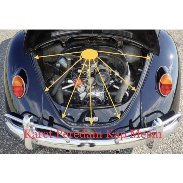 Karet Peredam Kap Mesin VW Kodok
